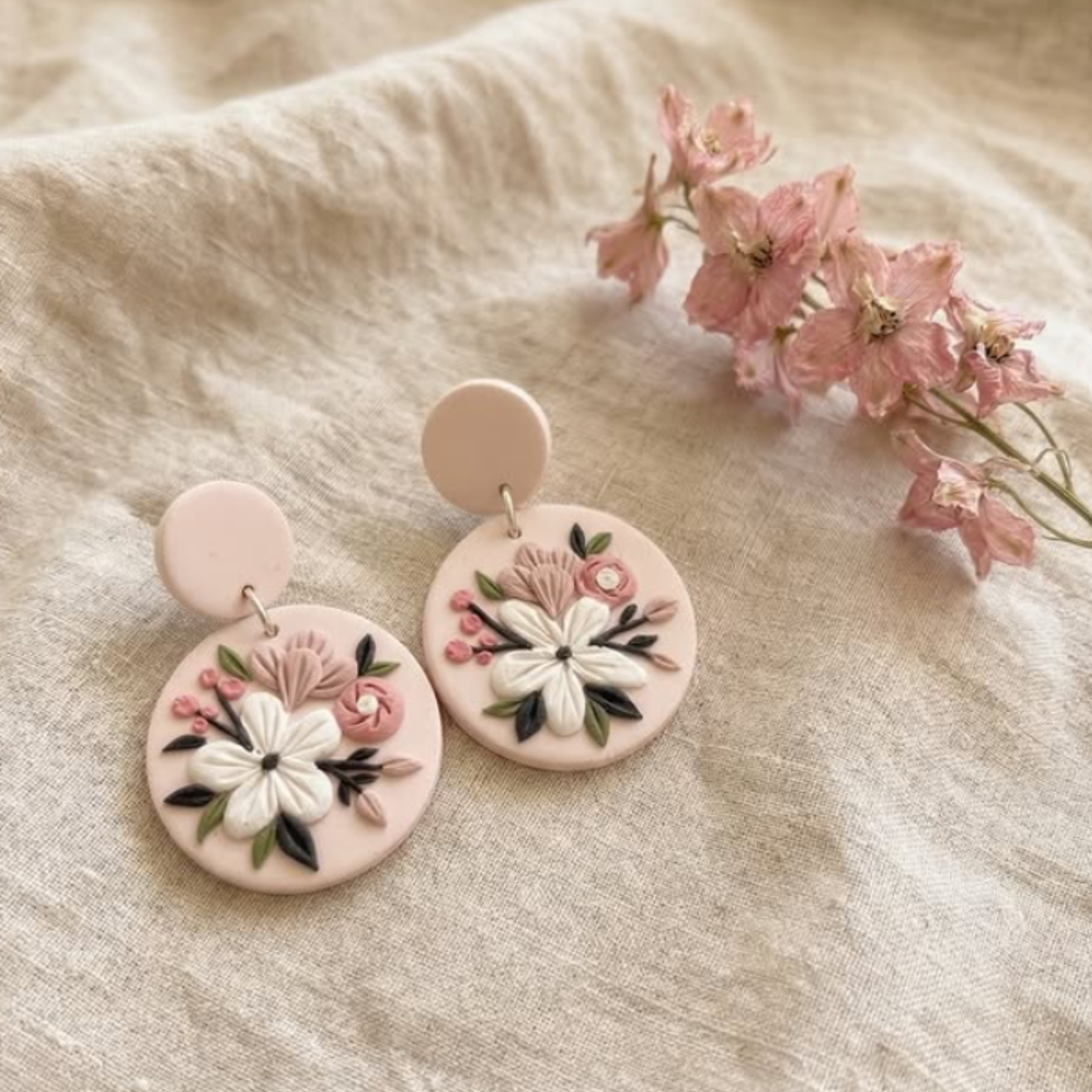 Spring drop earring